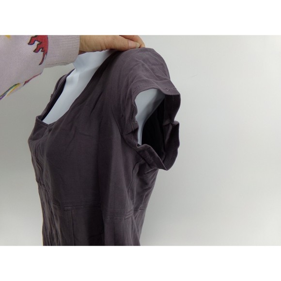 NINE WEST Purple Dress Size 14 Cap Sleeve front Pockets back zipper - Picture 4 of 9